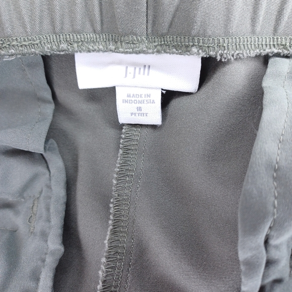 J.Jill Olive Green Pull On Cropped Pants - Picture 14 of 14